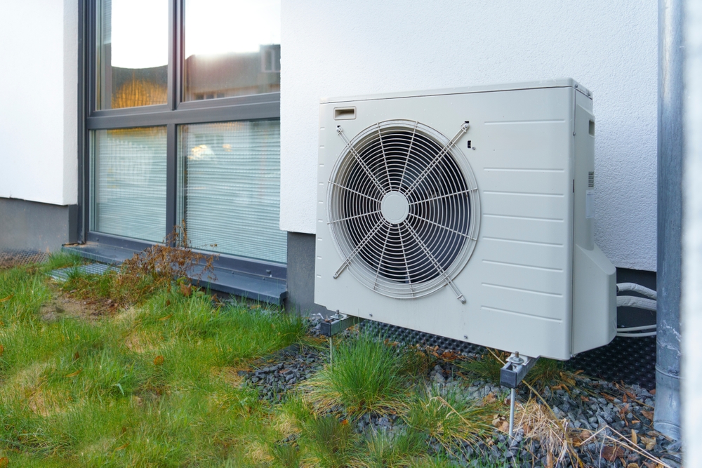 Newly,Built,Low,Energy,House,With,Modern,Heat,Pump
